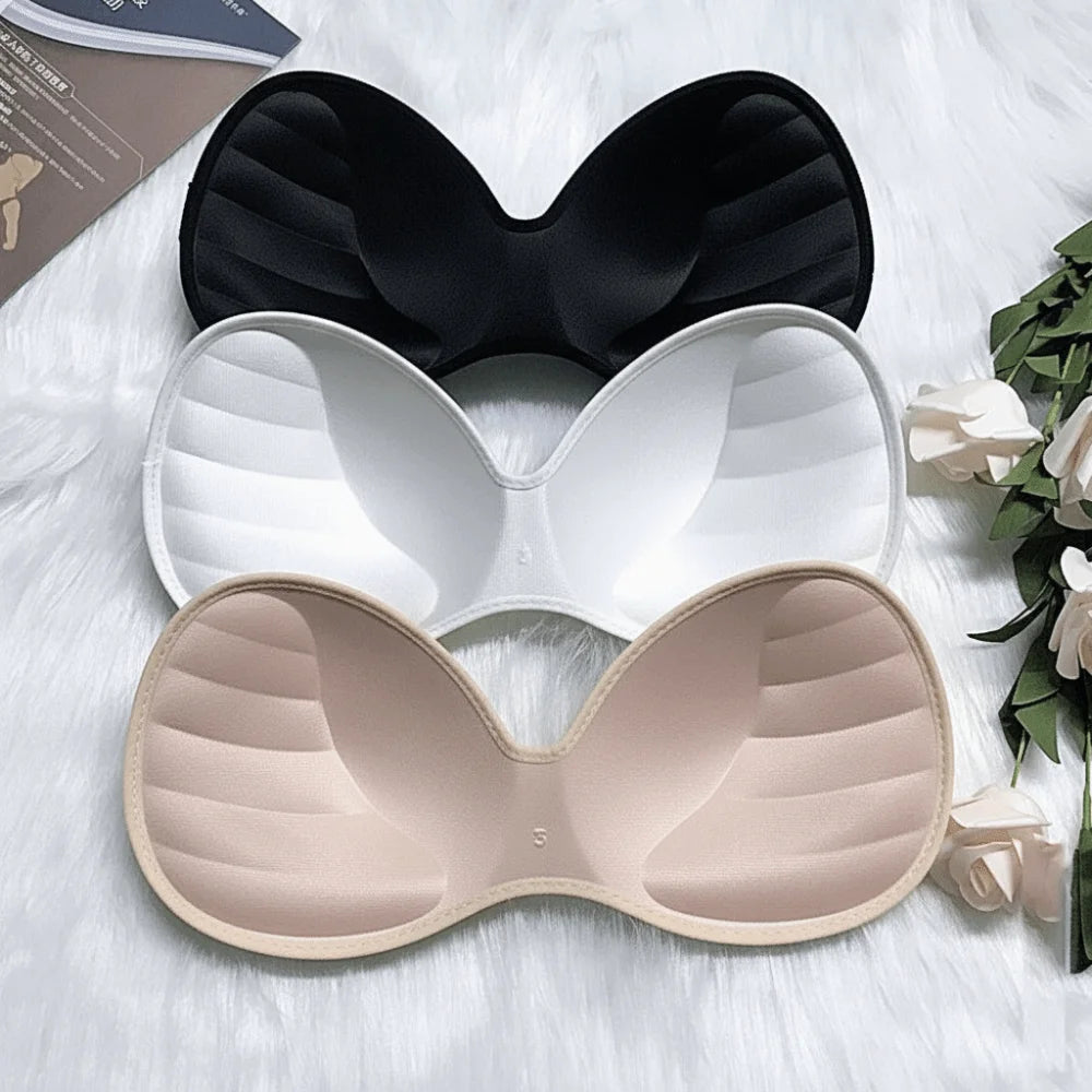 5 Colors High Quality Thick Bra Pads Removable Breathable Push Up Bra Pads Seamless Sponge Padded Women Underwear Accessories