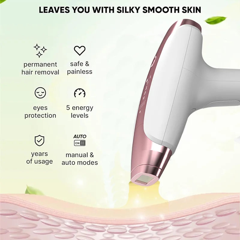 NEW IPL Touch Screen Hair Removal Epilator Laser Permanent Hair Removal Machine Face Body Electric Instrument  999999 Flashes Hair Care Supplies Skin Care Accessories