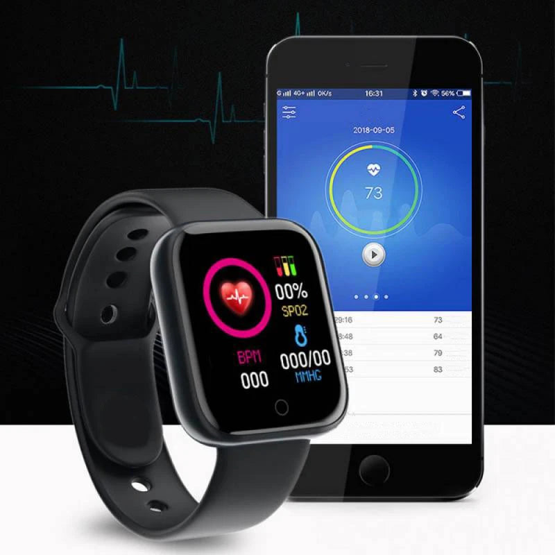 NEW Arrivals Sport Smart Watches Color Screen Life Waterproof Bluetooth Fitness Bracelet With Health Blood Pressure Heart Rate Sleep Monitor