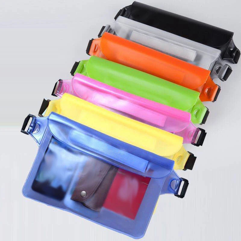 Waterproof Swimming Diving Bag PVC Beach Drifting Diving Waist Pack Shoulder Bag Underwater Mobile Phone Case Outdoor Dry Bag