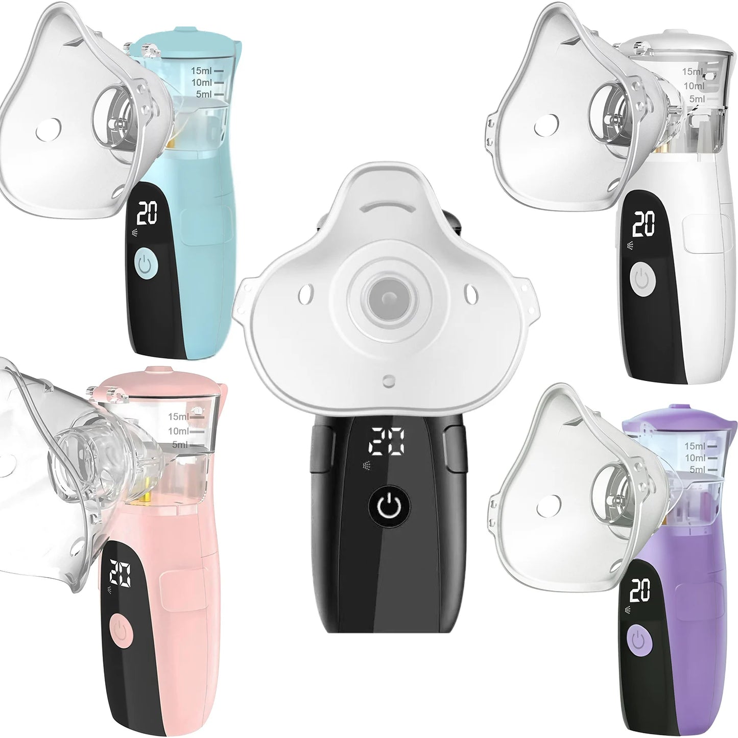 NEW for Adults/Children Mesh Medical Silent Nebulizer Cough Compressor Masked Asthma Inhaler Portable Humidifier Respirator Home Outdoor Travel Health Care Accessories