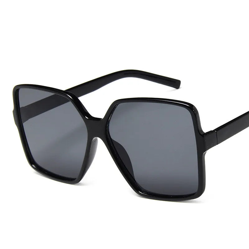 Fashion Women Oversize Sunglasses Gradient Plastic Brand Designer Female Sun Glasses Uv400