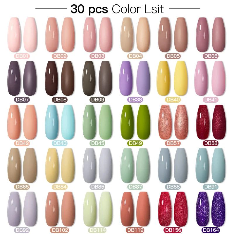 NEW Arrivals 24/40.120PCS Set Colors Gel Nail Polish Set Semi Permanent Hybrid Gel Varnish Set Base Top Coat Soak Off UV LED Nail Gel Kits Manicure Pedicure Accessories Nail Care Tools Sets Cosmetic Supplies