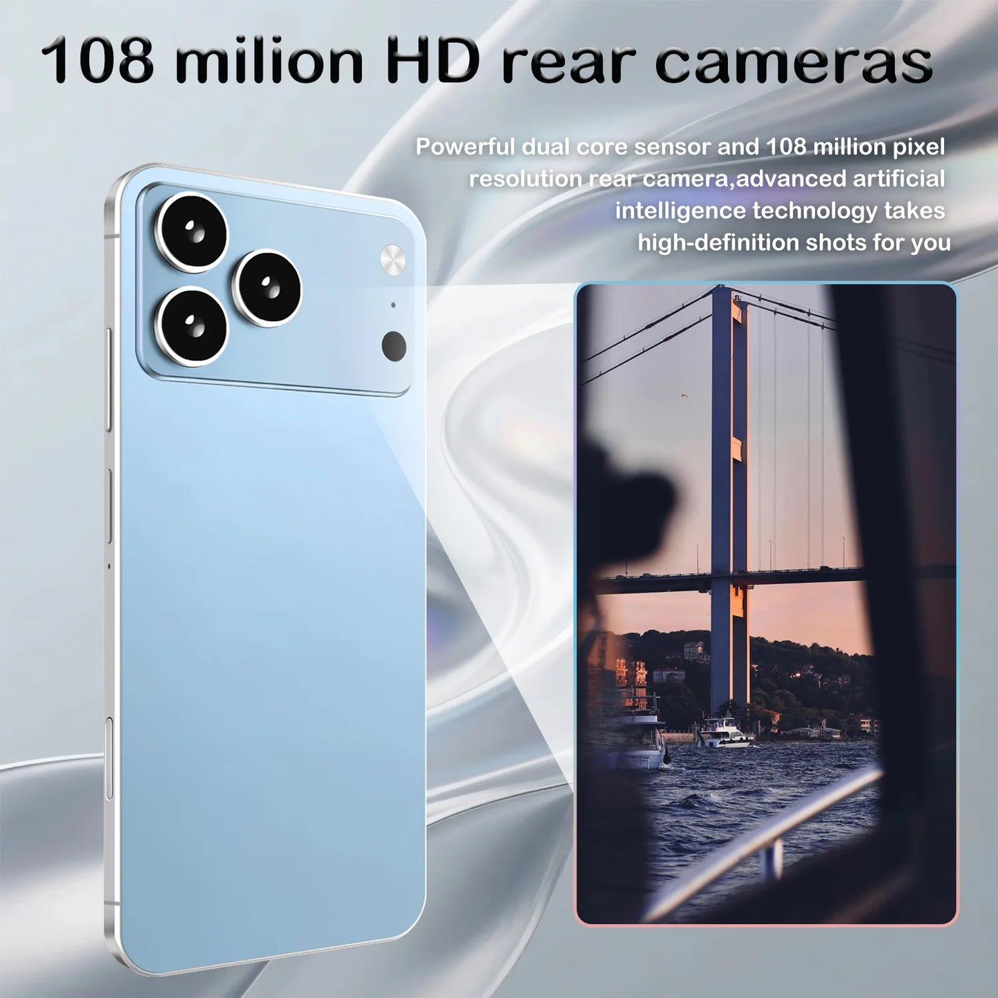 Just Arrived High Quality i17 Pro-Max Pro Original Intelligent 16G-22G 1T-2T 4G 5G Dual Card Dual Standby System Global Version 8000mAh Battery