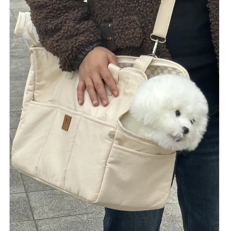 Portable Dogs Carrier Pet Cat Shoulder Handbag Car Seat Control Nonslip Dog Carriers Safe, For Small Dogs Dog Carrier Chihuahua