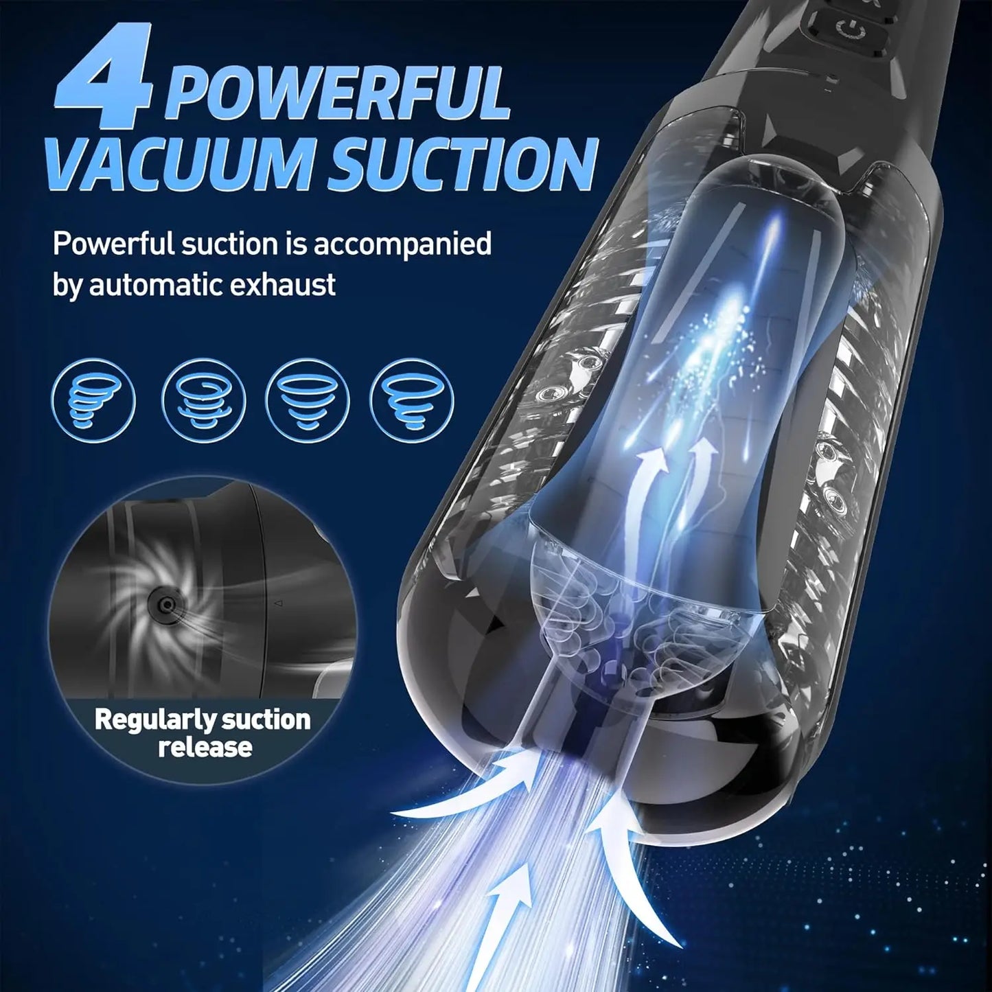 Adult Sex Toys Automatic Sucking Male Masturbator 4 Suction 10 Vibration Electric Pocket Pussy Penis Vacuum Pump Men Sex Machine