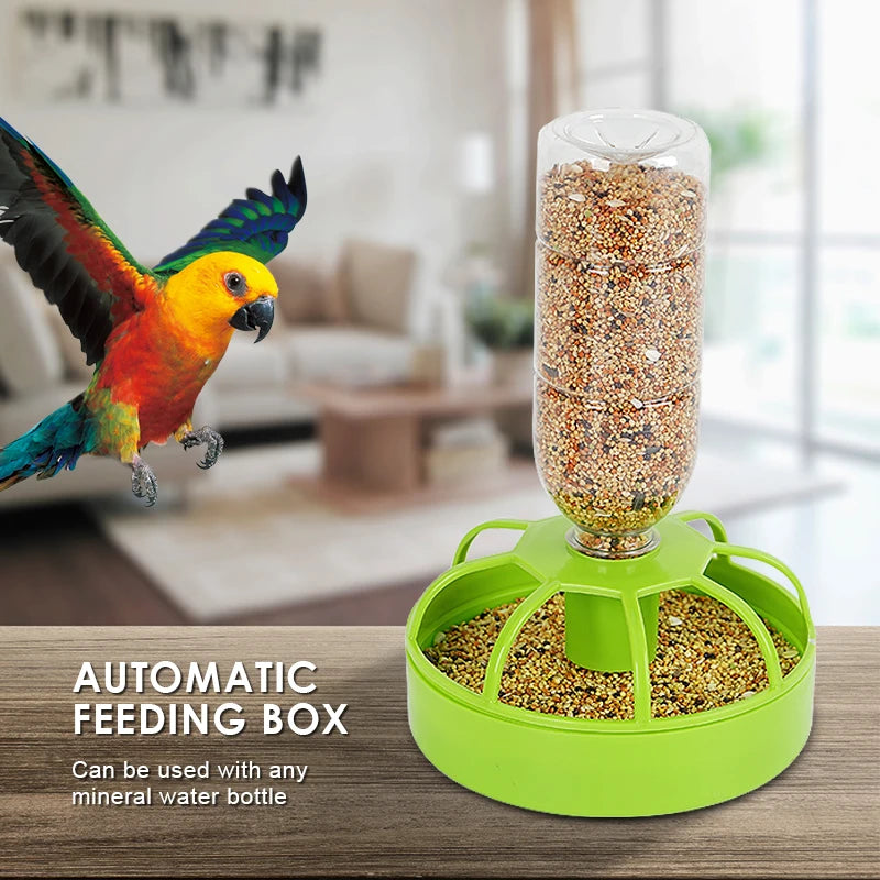 Bird Feeder Feeding Box Pet Supplies Purpose Eight Grid Large Capacity Convenient Chicken Bird Parrot