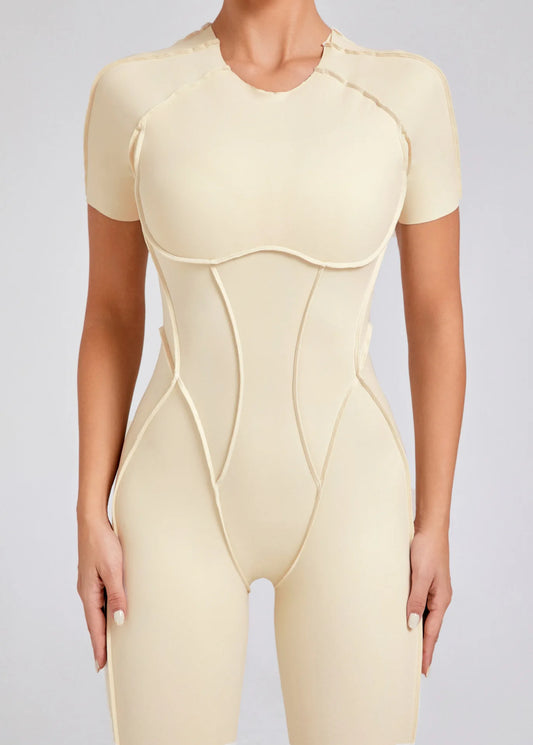 New Arrivals 15 Colors Women's One-Piece Chest Pad Yoga Long/Short Jumpsuit Leggings Short Sleeve Backless Slim Fit Sports Outfit High Elasticity Soft Comfort Women Sports Fashion Clothing Supplies