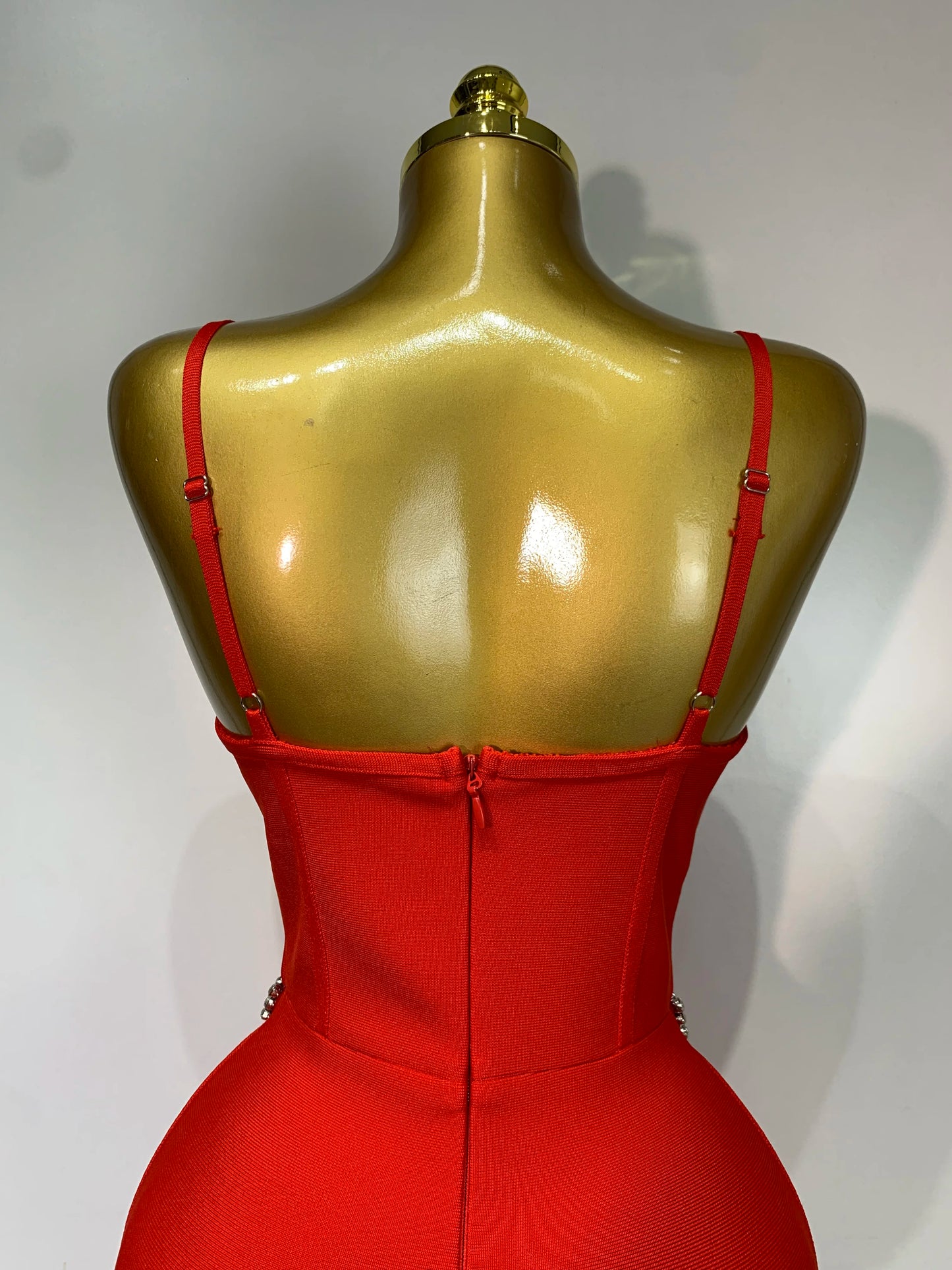 S-XL UK Size Black/Red Color Women Bodycon Bandage Dress Wedding Sexy Backless Luxury Rhinestones Clothes Nightclub Evening Party Birthday Wedding Guest Red Carpet Luxury Maxi Long Dresses