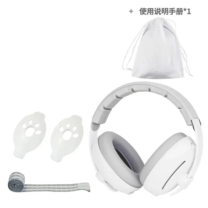 Full Set 4 Colors 2-in-1 New Baby Ear Protection Noise Cancelling Headphones Convertible Design Noise Reduction Earmuffs for Infant Improves Sleep Aid Outdoor Travel Baby Care Supplies