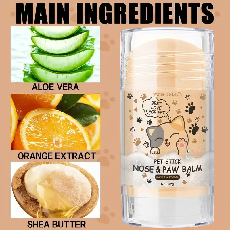 NEW 45g Dog Nose and Paw Balm Dog Paw Cream Cats Dogs Paw Protector Cream Pet Feet Moisturizer Pet Crack Feet Repair Pet Accessories
