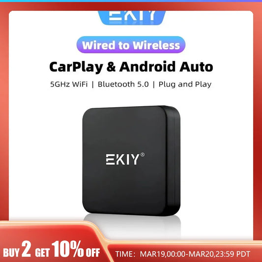 EKIY NEW Mini Carplay Wireless for Toyota Mazda Nissan Camry Suzuki Subaru Citroen Audi Mercedes Kia Ford Opel IOS15 Spotify BT