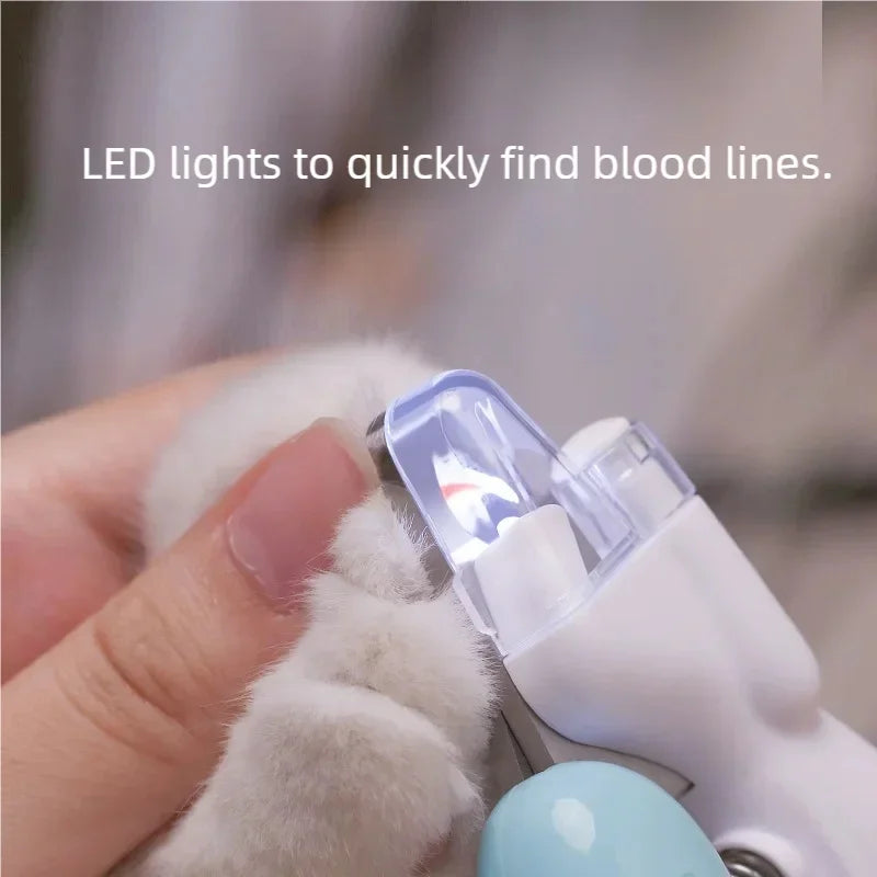 Professional Pet Nail Clippers for Dogs Cats & Small Animals LED Light Included Paw Nail Trimmer Grooming Scissors Pet Supply
