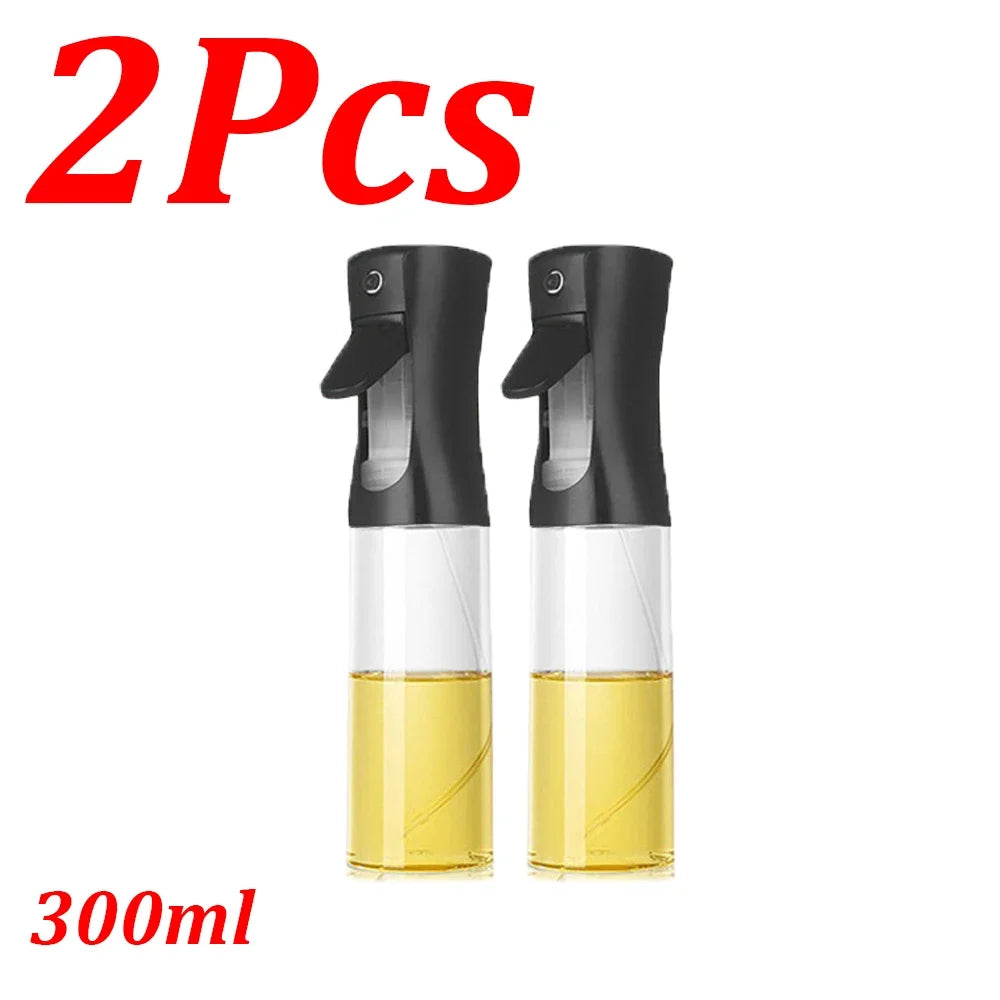 NEW Arrivals 4PCS Set Spray Oil Sprayer Dispenser Edible Olive Oil Spray 300/500ML Oil Sprayer Cooking Baking Vinegar Soy Sauce Spray Container Kitchen Accessories
