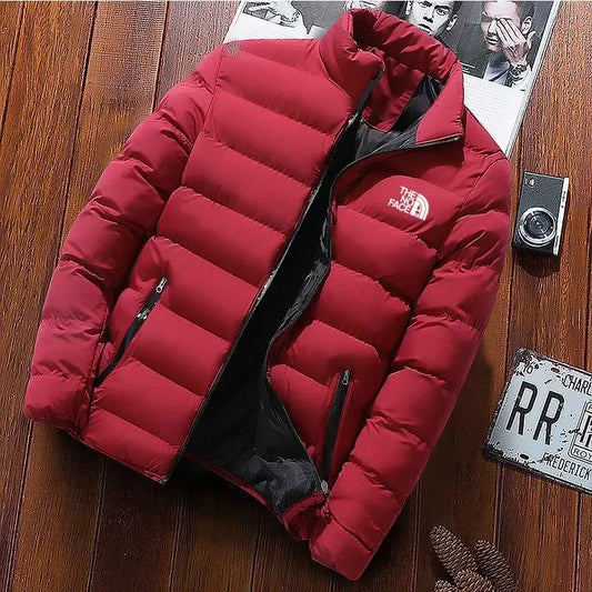 NEW Arrivals M-5XL 9 Colors Men's Cotton Padded Jacket Thick Warm Parka Coats Casual Monochrome Windbreaker Stand Collar Outwear Male Winter Warm Snow Outerwear Men Casual Sports Fashion Apparel Supplies