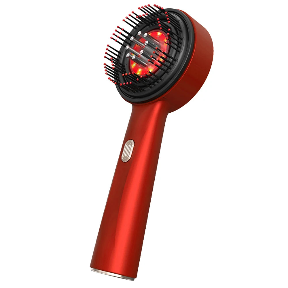 Electric Vibration Massage Comb Red Light Therapy Hair Growth Treatment Therapy Device Accessories Massage Scalp Brush Anti Hair Loss Liquid Oil Applicator Hair Care Supplies