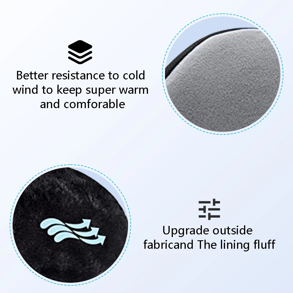 NEW Arrivals 2 Drivers with Microphone Bluetooth Ear Muffs for Winter Women Men Wireless Earmuffs Headphones Ear Warmer Winter Music Ear Cover Built-in HD Speakers