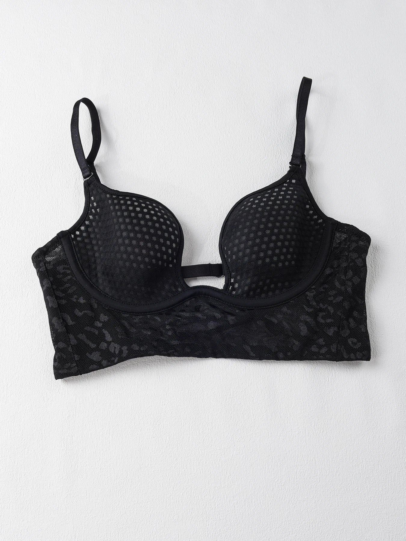 NEW 4 Colors Plus Size Stylish Mesh Breathable Soft-Steel Ring Women Bra Thin Design with Backless Multiple Wearing Styles Comfortable Lingerie Female Underwear