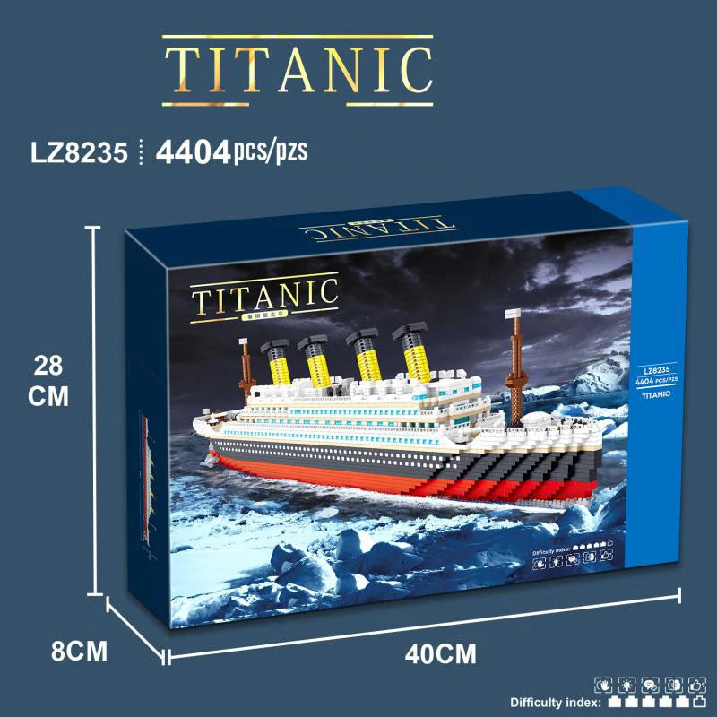 4404PCS Titanic Building Blocks Cruise Ship Mini Assemble Bricks Model Toys Kits Desktop Decoration Gifts For Children