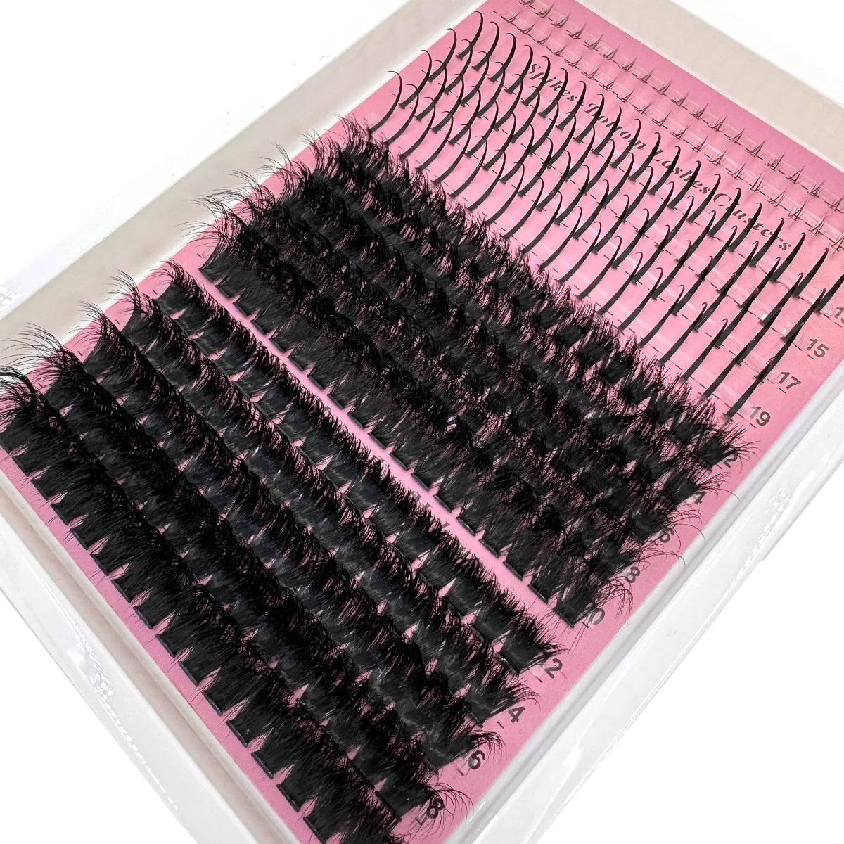 NEW Arrivals 15 Rows Lash Clusters Spikes Eyelash Extensions Spiky Lashes Extension Thick Individual Cluster Lashes with Spikes & Bottom Lashes Women Cosmetic Accessories