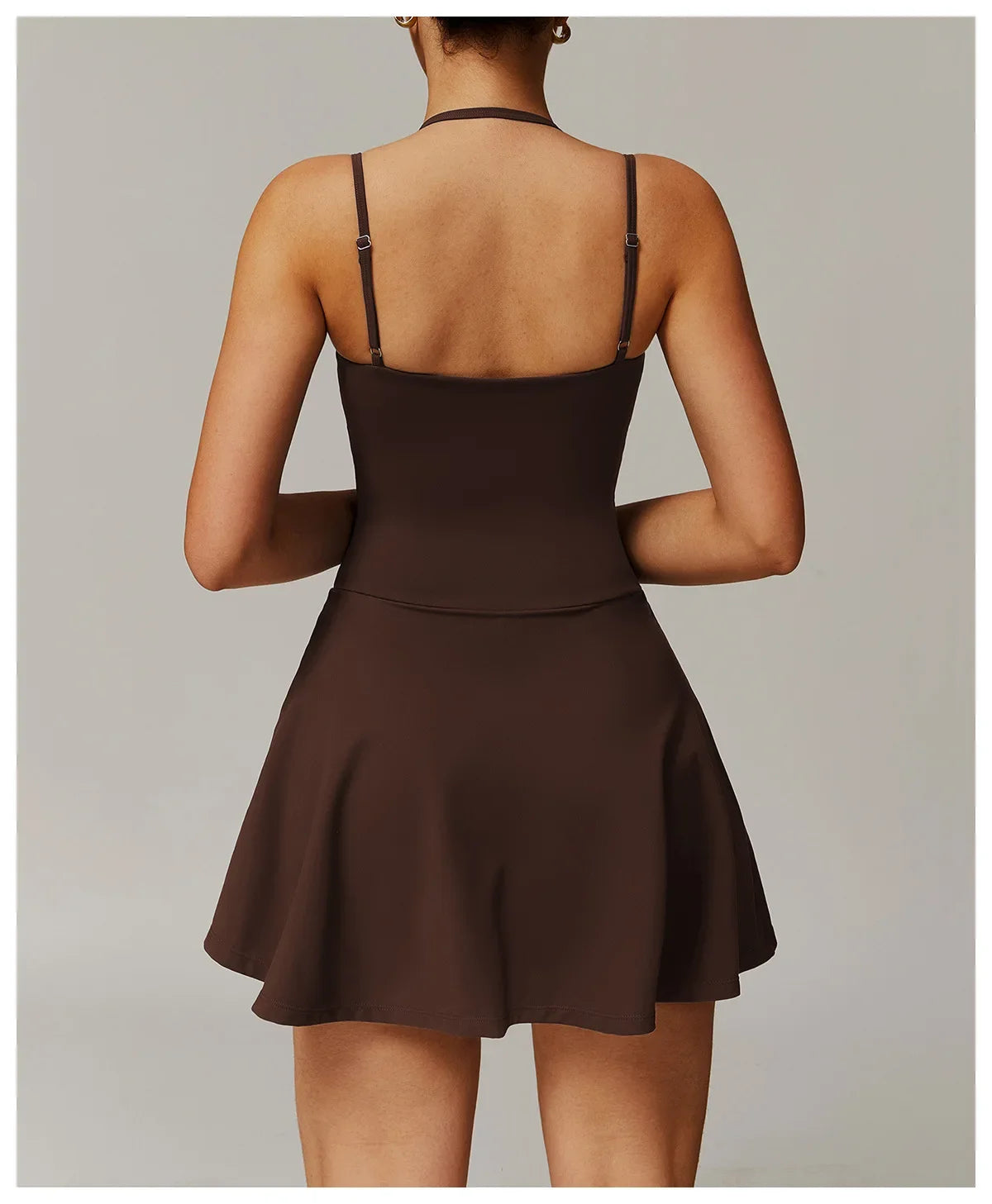 New S-50Kg- XL-80Kg 5 Colors Women Sleeveless Tennis Dresses Fitness Gym Clothes Yoga Jumpsuit Tracksuit Set running Sports Skorts Suspender Slip dress