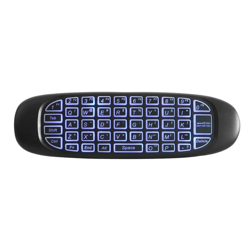 C120 RGB 7 Backlight Fly Air Mouse Gyro Sensor Wireless 2.4G RF Keyboard Remote Control For Gaming Android Smart TV Box