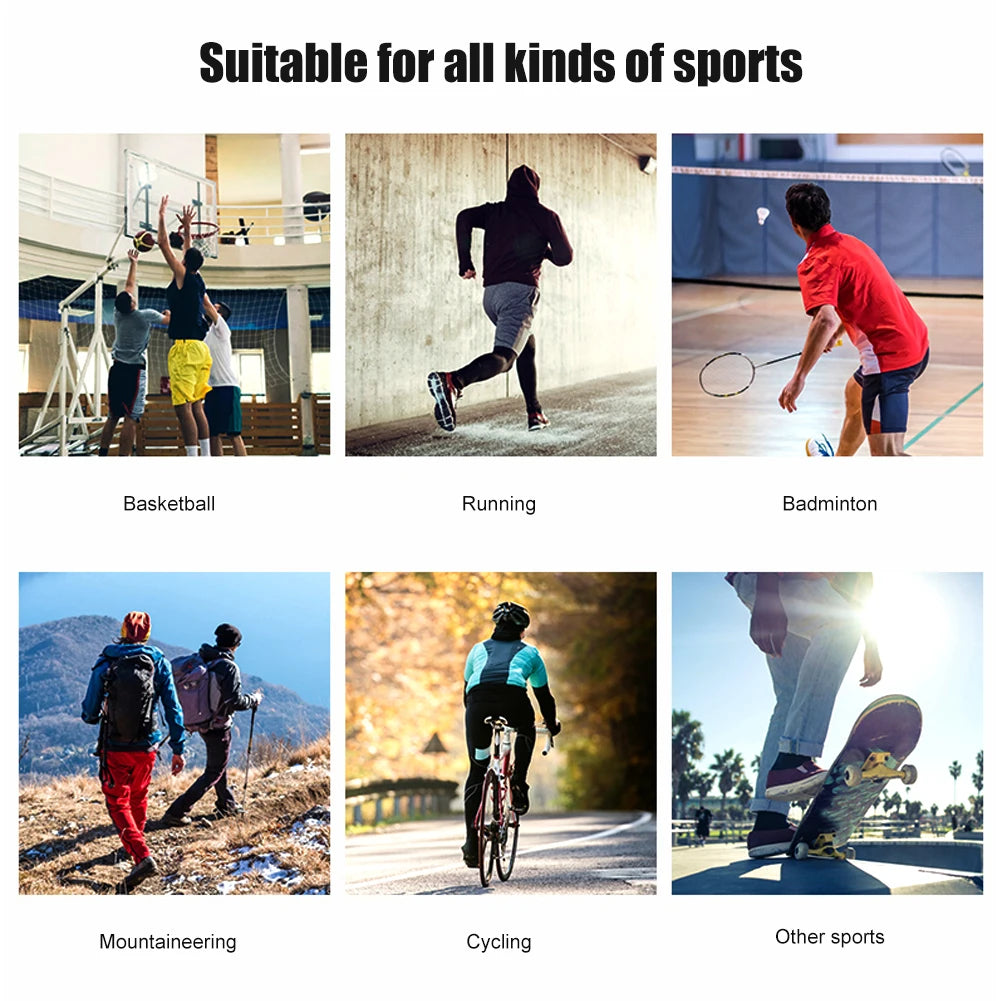 S-2XL Plus Size 1Pc Knee Brace Compression Knee Support Shockproof Knee Pads Knee Sleeve for Running Arthritis Joint Pain Relief Men Women Sports Apparel Accessories