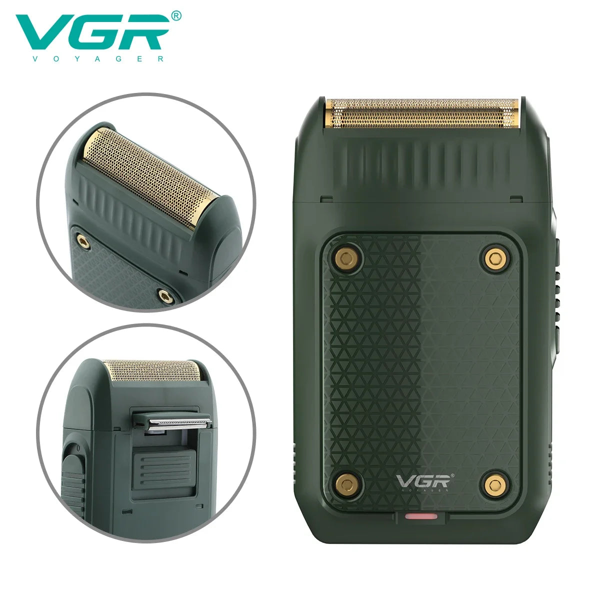 NEW Arrivals Powerful VGR Razor Electric Shaver Professional Hair Trimmer Rechargeable Razors Portable Beard Trimmer Outdoor Travel Business Trip Hotel Mini Hair Shaver for Men V-353 Men Grooming Accessories