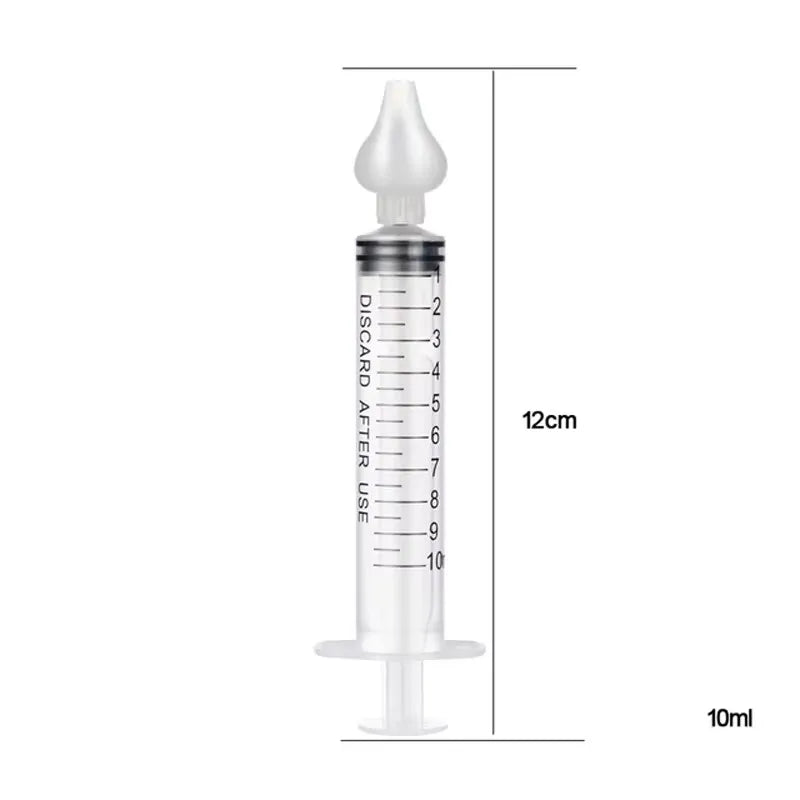 4 PCS Set Home Needle Tube Nasal Aspirator Baby Infant Kids Nose Snot Booger Irrigator Mucus Snivel Cleaner Rhinitis Syringe Washer Babies Health Care Supplies