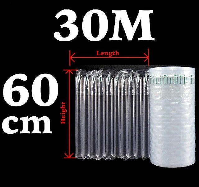 NEW Arrivals 30M-50M Inflatable Air Buffer Plastic Packaging Bump Filling Air Column Protective Bubble Bag Anti-Pressure Shock Express Mail Pocket Roll with Pump