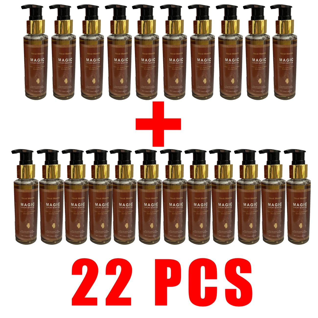 Buy 10 Get 12 Free Body Firming Moisturizing Oil Moisturizes, Lifts, Tightens, Laxity Repairs and Nourishes the Skin, Korean Products Skin Care Sets