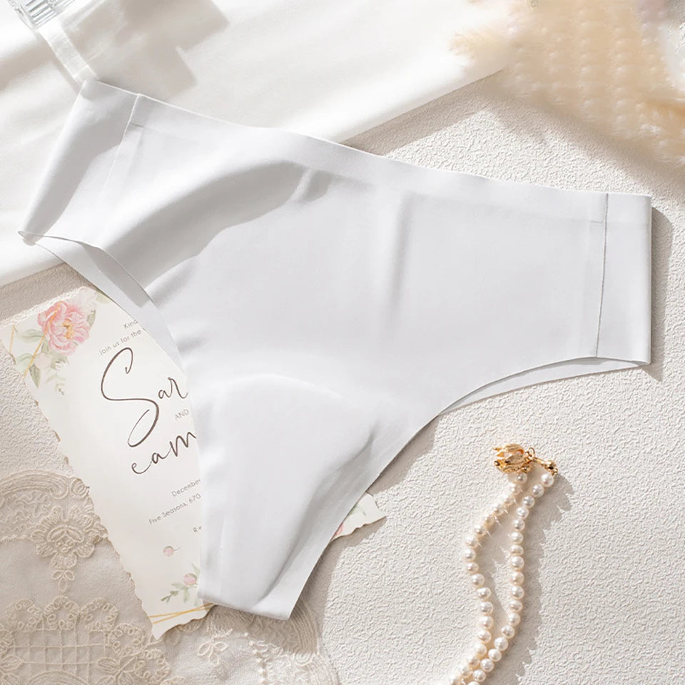 NEW Arrivals 3PCS Set 10 Patterns Women Protection Avoid Camel Toe Silk Panties Seamless Thong Panties Camel Toe Concealer Cover Camel Toe Prevention Underwear Anti Camel Toe Yoga Sport Briefs