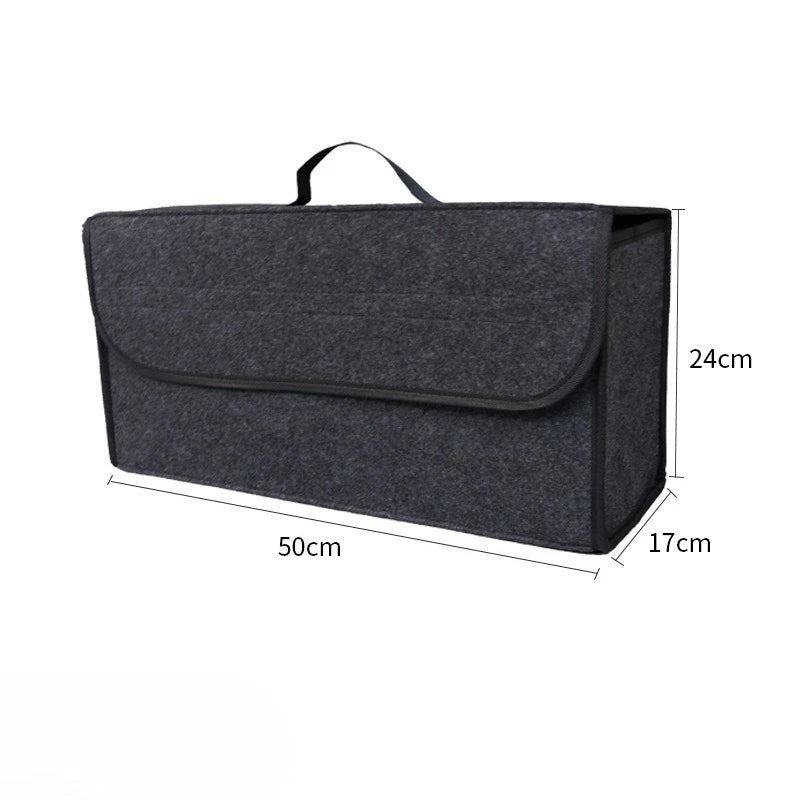 NEW Arrivals Car Trunk Organizer Soft Felt Storage Box Auto Car Accessories Vehicle Storage Bag Household Organizer Box Cars Accessories