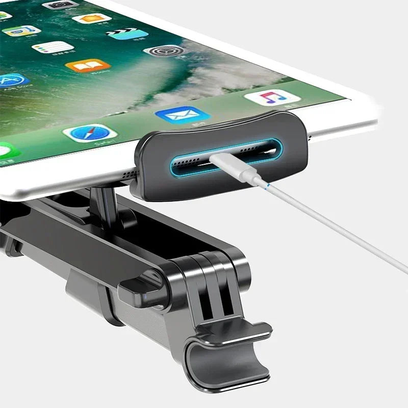 Universal Car Tablet Holder Adjustable Headrest Mount Cradle Compatible with iPad Pro Air Galaxy Tabs Other Tablets Cell Phones