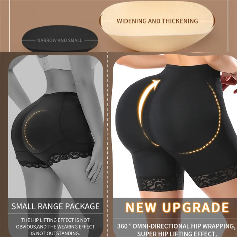 Butt Lifter Shapewear Shorts Women Fake Booty Hip Enhancer Body Shaper Waist Trainer Belly Control Panties Body Shapewear Fajas