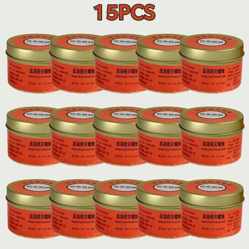 20 PCS 24 Hours Set Emergency Japanese Candles for Power Outages Windproof Smokeless Long-Lasting Lighting Survival Supply for Home Camping Blackouts