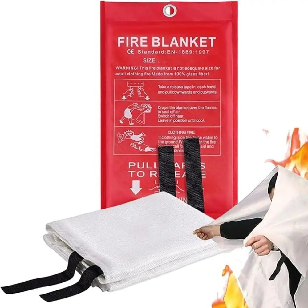 NEW Arrivals 2M Fire Escape Emergency Blankets Square Durable Fiberglass Retardant Fire Tent Boat Emergency SOS Blanket Fire Safety Products