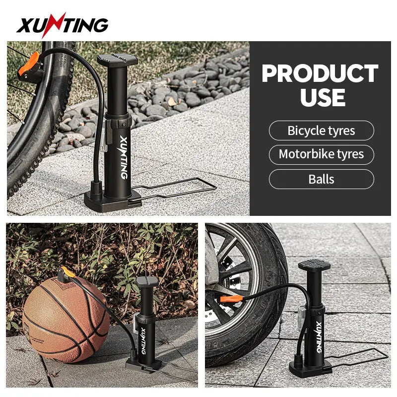 Bike Pump Portable Mini Cycling Hand Air Pump High Pressure Ball MTB Road Bicycle Tire Inflator Schrader Presta Valve