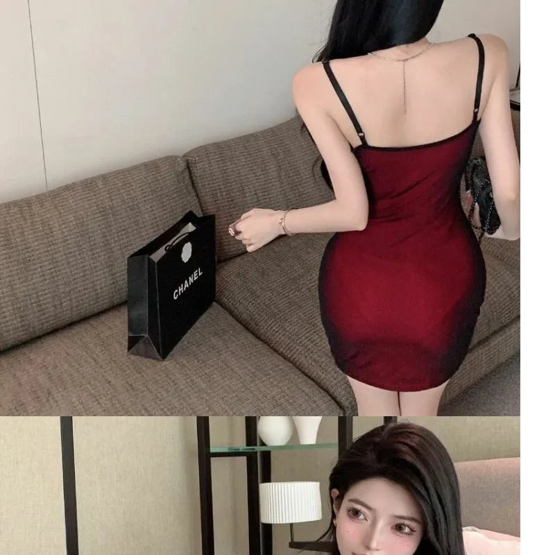 S-2XL Plus Size Women's Sexy Trendy Mini Dress Netting Wrap Bodycon Sexy Chic Night Clubwear Evening Party Sleeveless Strapless Split Short Dress Women Apparel Supplies