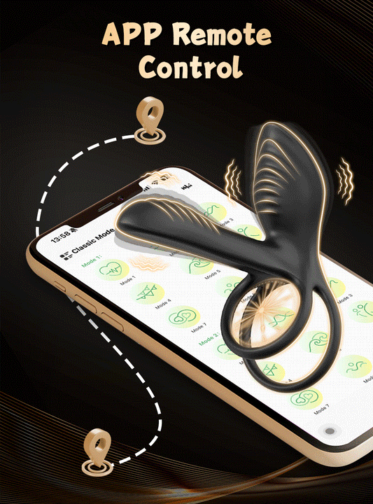 NEW Wireless Bluetooth Vibrating Penis Ring Men Delay Ejaculation Cock Ring Vibrator Clitoris G Spot Stimulation Sex Toys for Couple Adults 18+