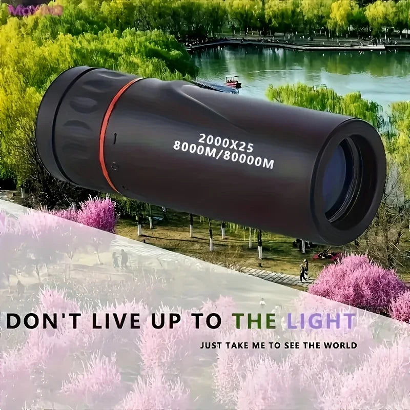 NEW HOT SALE 2000X25 HD Monocular Telescope - Compact, Portable Scope For Hunting, Travel, Concerts ,Fishing, Camping,Hiking ,Climbing Outdoor Sports Accessories Lens Glasses Supplies