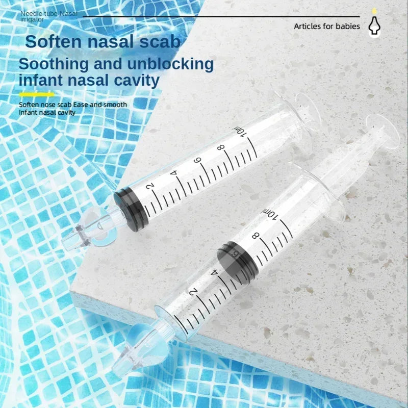 3 PCS Set Mini Lightweight Baby Needle Tube Nose Mucus Rhinitis Remover, Soft Safe Nasal Aspirator for Home & Outdoor Infant Care Supplies