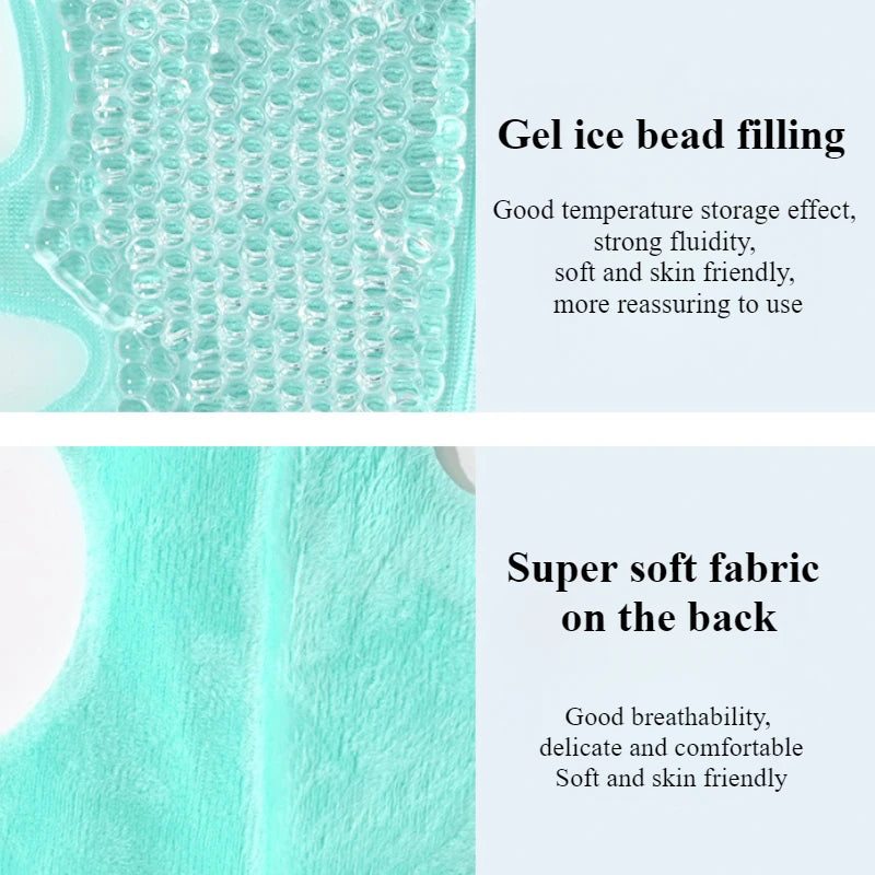 NEW Arrivals 1pc Ice Masks Eye Masks Hot/Ice Reduce Edema Post-Op Puffiness Recovery Cooling Ultra Soft Full Face Fabrics Women Home Beauty Salon SPA Accessories Skin Care Supplies