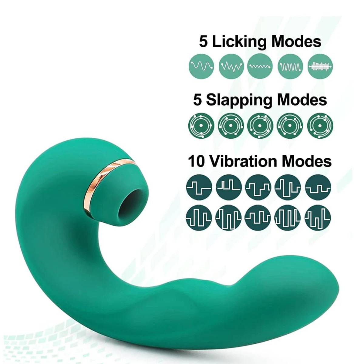 HESEKS 3 in 1 Clitoral Suction Licking 10 Vibration Oral Sex Clit Clitoris Stimulator Sex Toys for Woman Masturbation