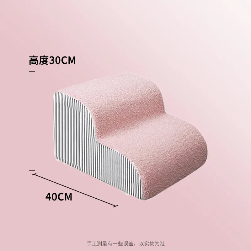 Dogs Cats 2/3/4 Step Dog Stair Cat Pet Ramp Ladder Washable Non Slip Removable Memory Foam Pet Stair Dog Ramp Multi Scene Available
