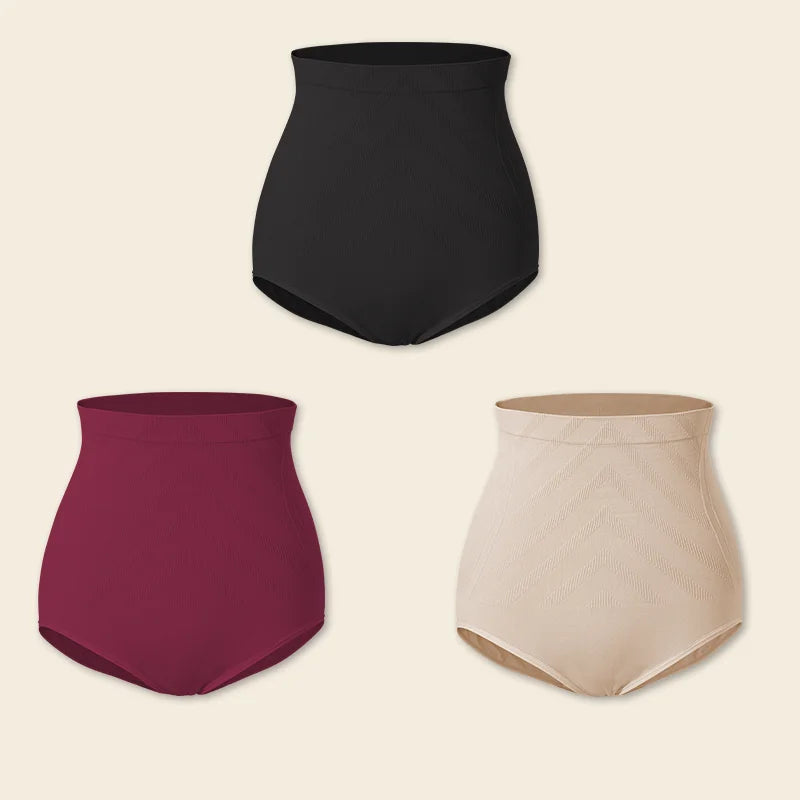 3 PCS Set Slimming High Waist Tummy Control Panties Women Briefs Panty Shaper Slimming Underwear Butt Lifter Belly Body Shapewear