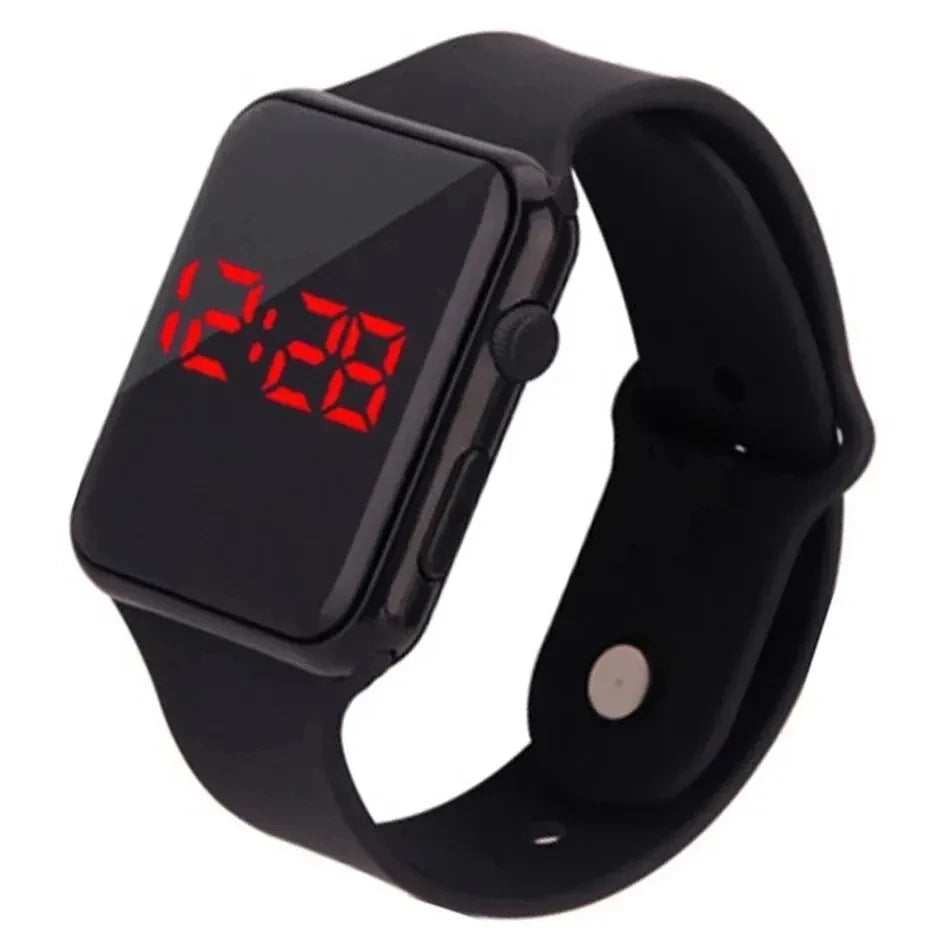 NEW Arrivals Simple Digital Watch for Men Women Fashion Sport LED Electronic Watch Black Silicone Wristband Casual Men Watch Reloj Hombre