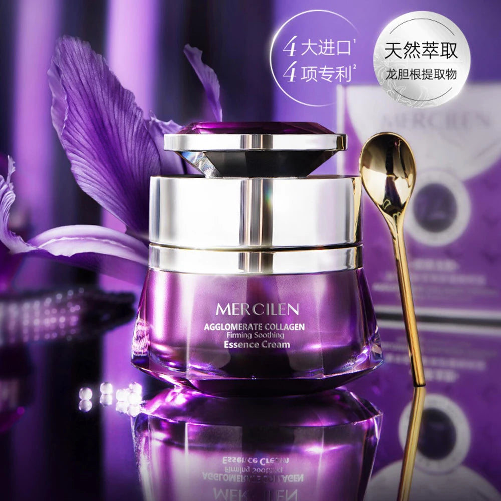 NEW 3 Colors Gentian Root Korean Collagen Firming Soothing Essence Face Cream Delicate Firming Balanced Skin Fine Lines Korea Skincare Products