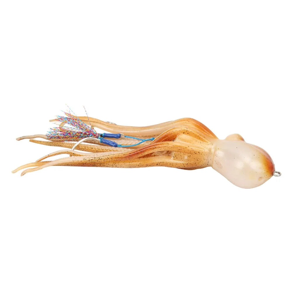 250gr-20CM  Ocean Fishing Portable Simulation Octopus Lures Soft TPE Octopus Jig 250g with 10 Ink Tablets Octopus Swimbait Ocean Fishing