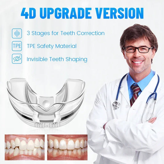 Anti Snoring Bruxism Mouth Guard 3 Stages Dental Orthodontic Braces Teeth Retainer Sleeping Guard Bruxismo Snoring Mouth Guard